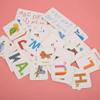 Educational Cognitive Learning Card Toy with Storage Box for Kids (Pink 56 Animal Cards) view 4