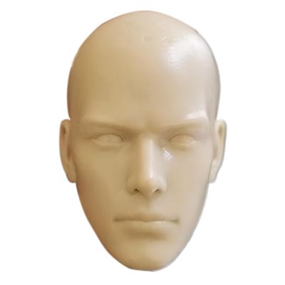 1/6 Scale Head Plastic Head Sculpture European Beauty Soldier Head Carving Model Miniature Action Figures for Colouring, Painting, Drawing and Sketching Head Sculpture 1/6 Scale Accessories Makeup Do