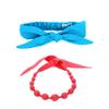 Girls Bow Headband Matching Accessory Set (Toddler/Kids Age 3-8 Y) Turquoise/Red view 1