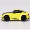 Z Pandem Yellow with Carbon Hood Limited Edition to 4800 Pieces Worldwide 1/64 Diecast Model Car by Mini GT MGT00752 view 2