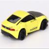 Z Pandem Yellow with Carbon Hood Limited Edition to 4800 Pieces Worldwide 1/64 Diecast Model Car by Mini GT MGT00752 view 3
