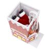 Nirelief Electric Santa Claus Climbing Down and Down Chimney Xmas Santa Toy Battery Operated Music Doll Christmas Ornament Gift for Kids No Battery view 2