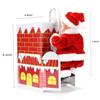 Nirelief Electric Santa Claus Climbing Down and Down Chimney Xmas Santa Toy Battery Operated Music Doll Christmas Ornament Gift for Kids No Battery view 3