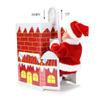Nirelief Electric Santa Claus Climbing Down and Down Chimney Xmas Santa Toy Battery Operated Music Doll Christmas Ornament Gift for Kids No Battery view 4