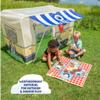 BLUEY Camping Activity Fort | Indoor and Outdoor Play House Toy for Kids | Includes Five Activities a Puppet Theater and Working Light view 3