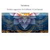 3 Card Spread Tarot Mat for Beginners and Experts, 8 Printed Layouts for Reading, Divination Cloth, Large Size Protective Desk or Table Pad for Readings (Celestial-Garden-in-Blue) view 4
