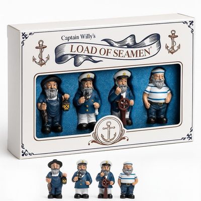 Captain Willys Load of Seamen - Funny Sailing Gifts, Naughty Nautical Figurines, Quirky Gag Gift for Men & Women, Perfect for Birthdays, Bachelor/Bachelorette Parties, and Hilarious Decor