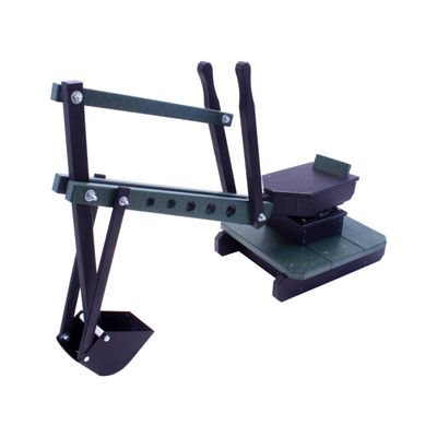 AmishToyBox.com Sand Digger Excavator Toy, Sandbox Toy with Movable Levers and Metal Digging Bucket, Durable Poly Lumber, Amish-Made (Black and Green)