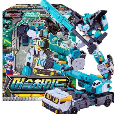 Metal Cardbot S Crane Trailer Transforming Robots Cars Toy (Musclehyde Crane)