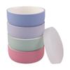 Elk and Friends Kids Porcelain Bowls with Silicone Sleeve + Silicone Lid | Kids/Toddler/Baby Feeding | Microwave & Dishwasher Safe | Non slip | Cereal/Soup/Snack Dishes & Dinnerware view 1
