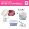Elk and Friends Kids Porcelain Bowls with Silicone Sleeve + Silicone Lid | Kids/Toddler/Baby Feeding | Microwave & Dishwasher Safe | Non slip | Cereal/Soup/Snack Dishes & Dinnerware view 4