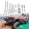 FytStycale Spare Parts for RC Car Model, Metal Rear Axle Spring Fixing for 1/12 Crawler, Silvery view 2