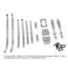 FytStycale Spare Parts for RC Car Model, Metal Rear Axle Spring Fixing for 1/12 Crawler, Silvery view 3