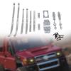 FytStycale Spare Parts for RC Car Model, Metal Rear Axle Spring Fixing for 1/12 Crawler, Silvery view 4