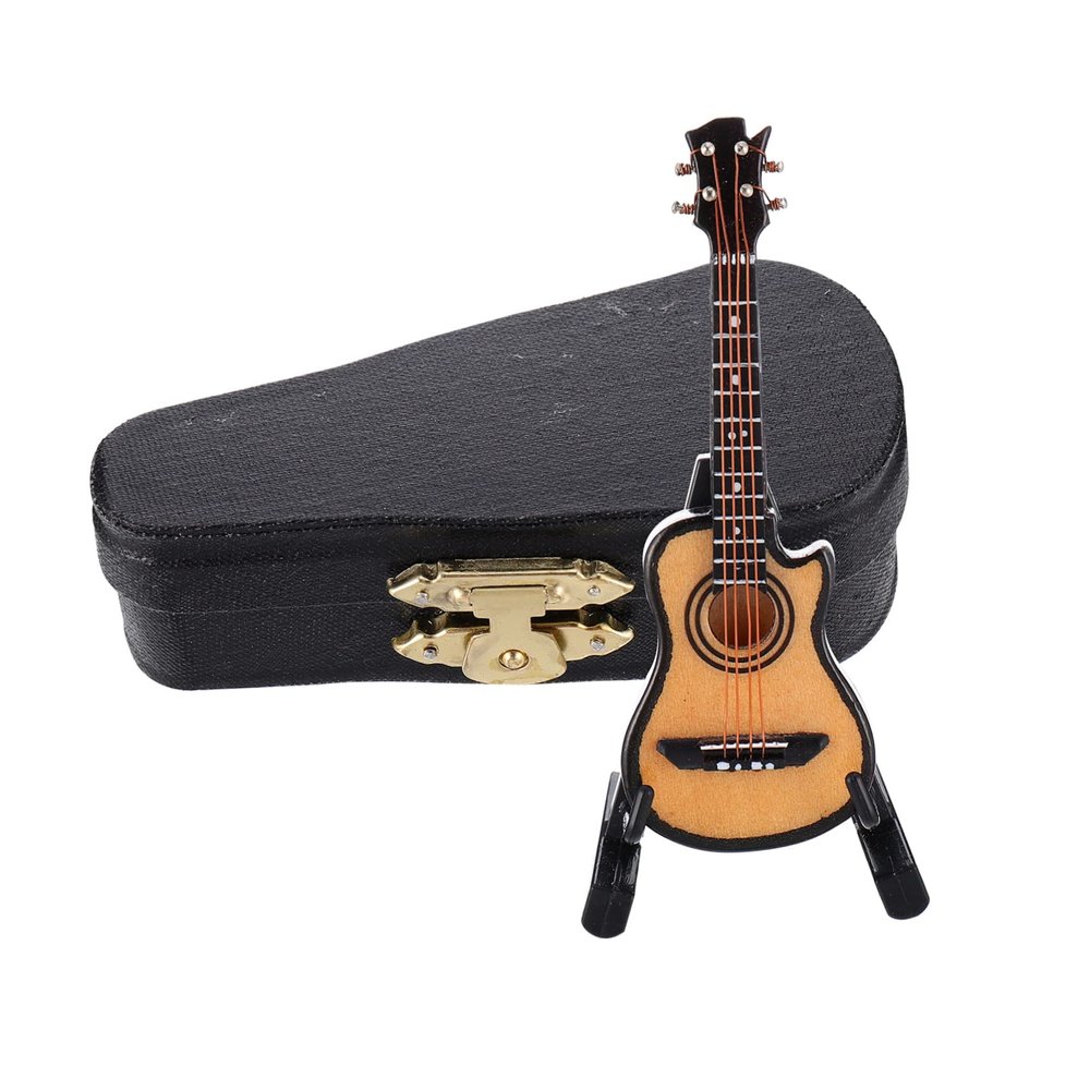 HONMEET Miniature Electric Guitar Model Ornaments Guitar Gifts Musical Instruments