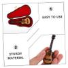 HONMEET Miniature Electric Guitar Model Ornaments Guitar Gifts Musical Instruments view 4