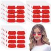 120 PCS Football Eye Black Stickers for Kids Breathable Eye Strips Football Eye Stickers Adhesive Softball Eyeblack Sticker for Baseball, Softball Sports Occasion (Red) view 1