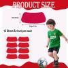 120 PCS Football Eye Black Stickers for Kids Breathable Eye Strips Football Eye Stickers Adhesive Softball Eyeblack Sticker for Baseball, Softball Sports Occasion (Red) view 3