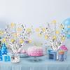 12 Pack Metallic Foil Spray Centerpiece Star Table Decoration Burst Table Centerpieces for Birthday Graduation Wedding Anniversary Holiday Party Supplies Decor, Silver view 4