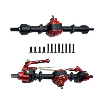 1/12 Front and Rear Axle Set Accessory Durable Spare Part RC Car Axles for MN78 D90 D91 99S RC DIY Accs Model Truck Vehicles(Black)