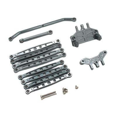 12Pcs RC Car Push Rod Upgrade Parts RC Steering Linkage Set for MN128 MN86S 1/12 Scale RC Hobby Car Vehicles Accessories(Gray)