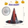 GlbnSHeric Witch Hats Halloween Cone Wizard Hat UK Retro London Telephone Witch Hats Halloween Hat Costume Cosplay view 2