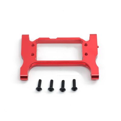 Aluminum Alloy Front Servo Mount Chassis Steering Crossmember for 1/10 RC Crawler Car TRX4 Bronco Blazer Sport G500 TRX6(Red)