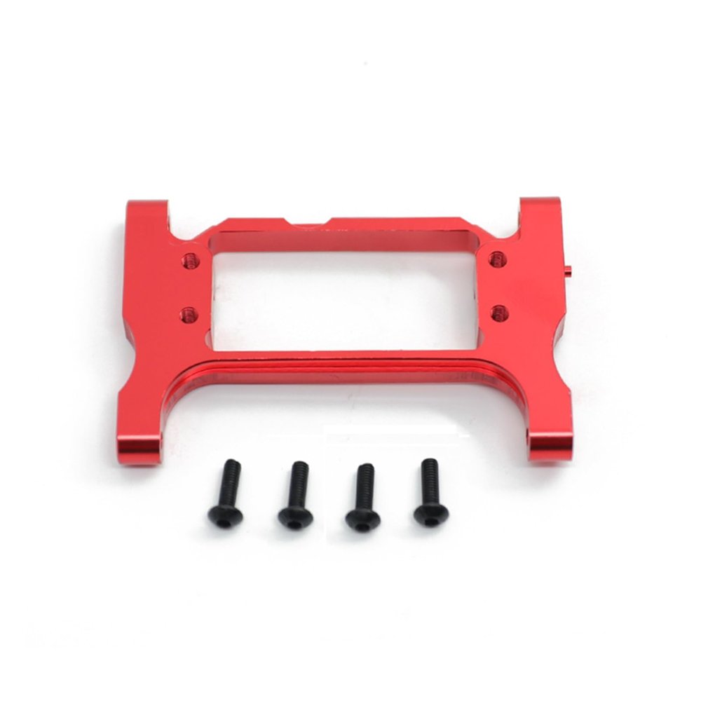 Aluminum Alloy Front Servo Mount Chassis Steering Crossmember for 1/10 RC Crawler Car TRX4 Bronco Blazer Sport G500 TRX6(Red)
