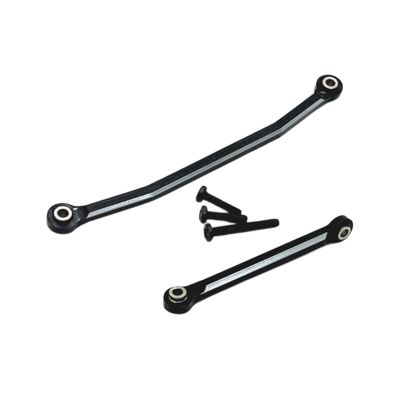 1/24 Scale Steering Rod with Screws Sturdy for Fcx24 RC Vehicle Repair Parts Accs(Black)