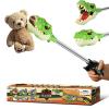 DINOBROS Dinosaur Pincher Toys for Age 3 and up Jurassic Dinosaurs T-Rex Grabber Toy Claw Robot Hand Snapper Dino Chomper Monster Reacher view 1