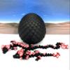 2pcs 3D Printed Dragon with Dragon Egg, Articulated Mother and Child Black and Red Mushroom Dragons, Fidget ADHD Toy Gift for Mom MCD038-006-BR view 3