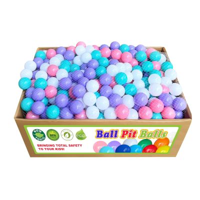BBRUN Ball Pits Balls 1000 Count Play Plastic Balls for Ball Pits Playpen BPA- Free Crush Proof Bounce House Balls for Pet Dogs,Soft Plastic Pool Ball for Toddlers (Purple, 1000 Count)