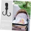 COOLHIYA 5pcs Double Hook Organizer for Bags Clothes and Toys Stroller Hook for Home and Back Use view 4