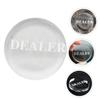 WHAMVOX 3pcs Professional Compact Transparent Poker Button Game Accessory for Tournaments Events and Engraved for Readability and Convenience view 3