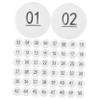 CAXUSD 50pcs Bingo Game White Balls Raffle Toy Seamless Number Balls for Lottery Game view 1