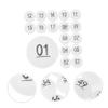 CAXUSD 50pcs Bingo Game White Balls Raffle Toy Seamless Number Balls for Lottery Game view 2