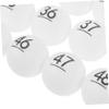 CAXUSD 50pcs Bingo Game White Balls Raffle Toy Seamless Number Balls for Lottery Game view 3