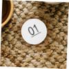 CAXUSD 50pcs Bingo Game White Balls Raffle Toy Seamless Number Balls for Lottery Game view 4