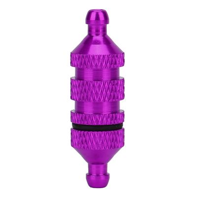 equlup RC Oil Fuel Filter, Fuel Filter Engine Model Part 36mm/1.42in RC Outdoor Exterior Spare Part for RC 1:8/1:10 Model Car (Purple)