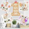 1st Birthday Decorations, First Birthday Party Decoration High Chair Banner 1st Birthday Green Hat Crown Cake Topper Tassels Photo Backdrop for Baby Boy Girl Toddlers view 2