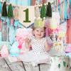 1st Birthday Decorations, First Birthday Party Decoration High Chair Banner 1st Birthday Green Hat Crown Cake Topper Tassels Photo Backdrop for Baby Boy Girl Toddlers view 4