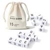 COHHFWPD Crossword Dice Game, Word Game, 15 Large Letter Dice, Word Dice Game for Family Games, Travel & On-The-Go Fun view 1