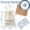COHHFWPD Crossword Dice Game, Word Game, 15 Large Letter Dice, Word Dice Game for Family Games, Travel & On-The-Go Fun view 2