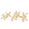 Jacks Game,Jumping Jacks,2 Sets Retro Metal Jacks and Ball Game with 2 Bouncy Balls Classic Game of Jacks,Traditional Games for Kids and Adults (Gold nails) view 4