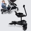 2-in-1 Universal Stroller Board, Sit and Stand Stroller Attachment for Toddler to Ride, Suitable for Most Brands of Strollers, Holds Children Up to 55lbs view 2