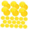 CAXUSD 50pcs Reusable Yellow Lottery Balls Openable Raffle Balls for Party Games Plastic Party Supplies Festive Props view 1
