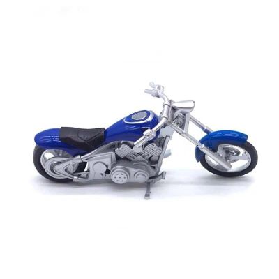 Collection 1:18 Motorcycle Simulation Diecast Model Collection Birthday Present for Harley Scooter(Blue)