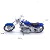 Collection 1:18 Motorcycle Simulation Diecast Model Collection Birthday Present for Harley Scooter(Blue) view 2