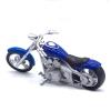Collection 1:18 Motorcycle Simulation Diecast Model Collection Birthday Present for Harley Scooter(Blue) view 3