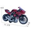 Collection 1/12 Motorcycle Simulation Diecast Model Collection Birthday Present for Kawasaki Ninja H2R(Red Foam Box) view 2